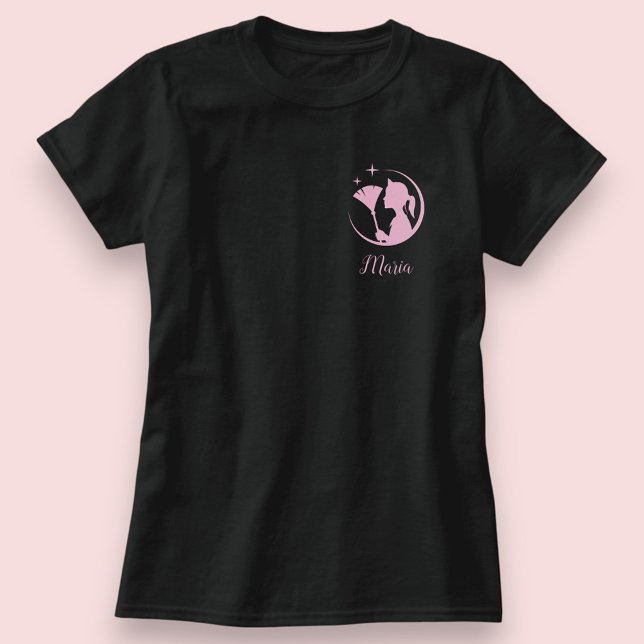 Maid Cleaning House Black Pink Sparkling Business T Shirt (Skapare uppladdad)