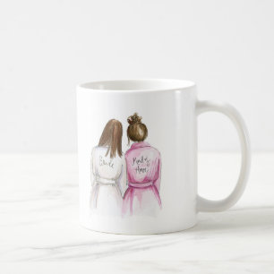 Maid för brunett för brud för maid of kaffemugg