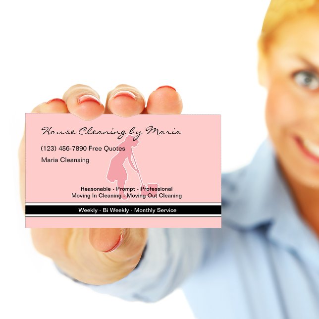 Maid Housekeeper-Affärskort Visitkort (Skapare uppladdad)