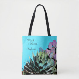 Maid of honor, Agave & Cactus Personlig Namn Tygkasse