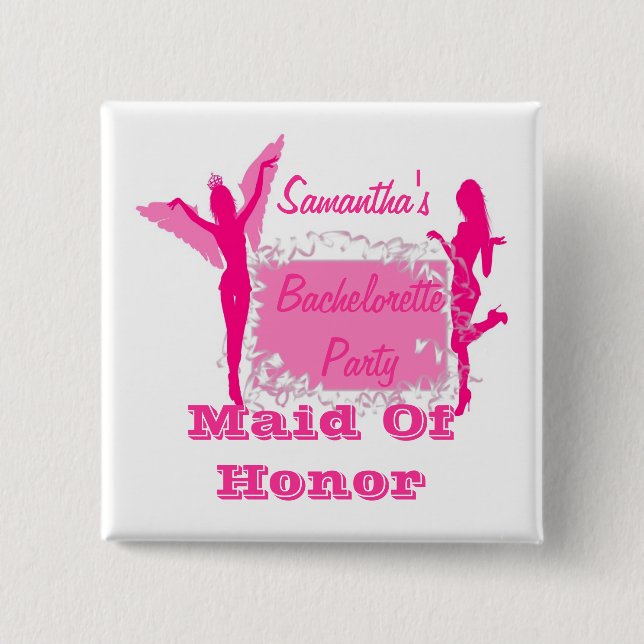 Maid of honor bachelorette Party Knapp (Framsida)