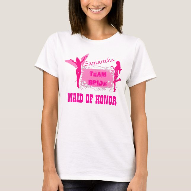 Maid of honor bachelorette Party T-shirt (Framsida)