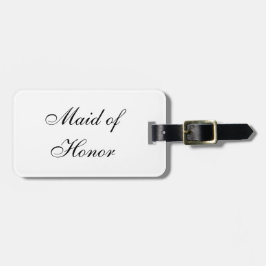"Maid of honor"-bagagemärke Bagagebricka