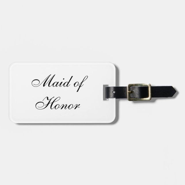 "Maid of honor"-bagagemärke Bagagebricka (Horisontell Framsida)