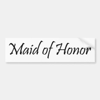 Maid of honor bildekal