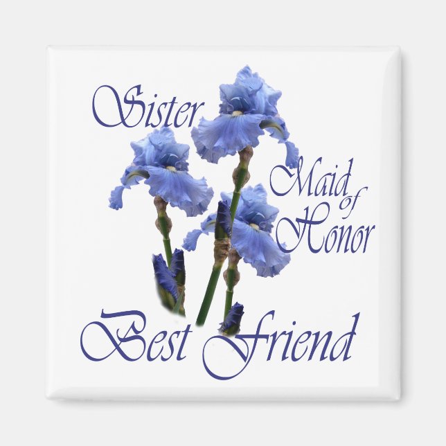 Maid of honor/Blue Iris Magnet (Framsidan)