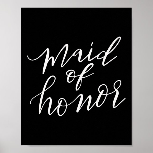 Maid of honor Bride Möhippa Bröllop Groom Funny Gi Poster (Framsidan)