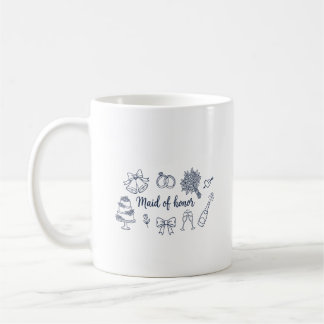 Maid of Honor Bridesmaid Bridal Party Wedding Kaffemugg