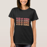 Maid of honor Bridesmaid Bröllop Brudens sida Bach T Shirt<br><div class="desc">Maid of honor Bridesmaid Bröllop Brudens sida Bachelorette</div>