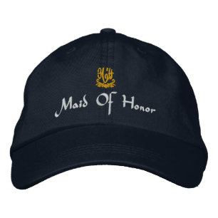 Maid of honor Bröllop Broderad Keps