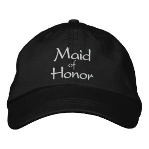 MAID OF HONOR BRÖLLOP BRODERAD KEPS