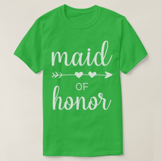 Maid of honor Bröllopsfest Bachelor Party T Shirt (Design framsida)