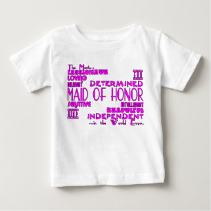 Maid of honor Bröllopsfest Favoriter: Kvaliteter Tee