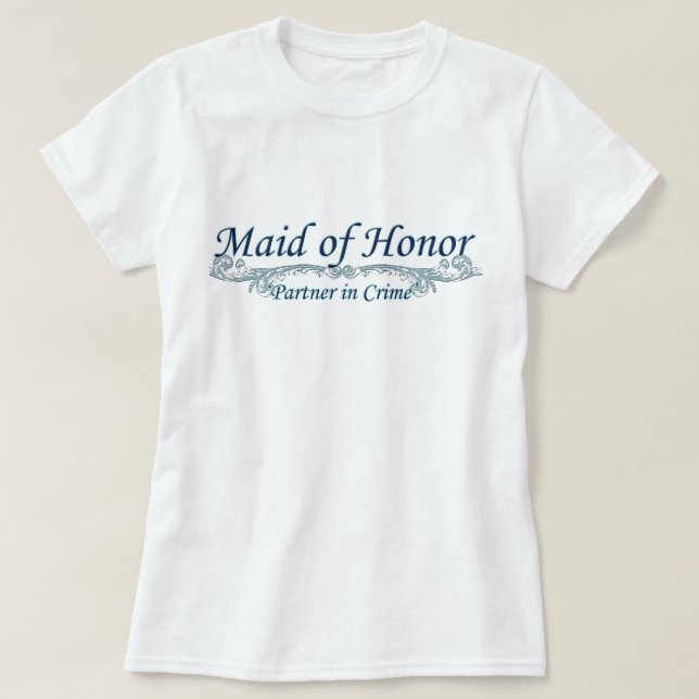 Maid of honor-Brudens sida-fartyg Tröja (Design framsida)