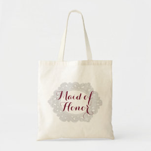 Maid of honor   Brudens sida Tote Tygkasse