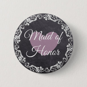 Maid of honor Chalkboard Stil Bachelorette Party Knapp