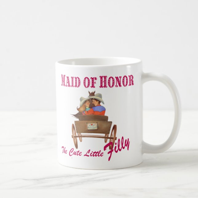 Maid of honor Coffee Mugg Bröllopsfest Gift (Höger)