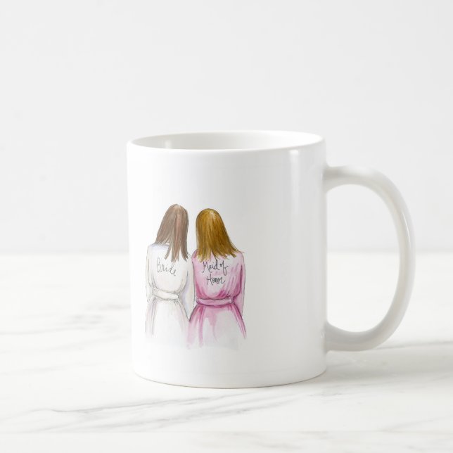 Maid of honor? Dk-Br krullar den röda Kaffemugg (Höger)