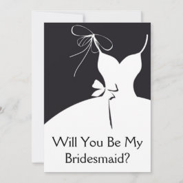 Maid of honor eller Bridesmaid Inbjudningar
