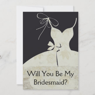 Maid of honor eller Bridesmaid Inbjudningar