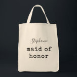 Maid of honor | Enkel Personlig Brudens sida Tygkasse<br><div class="desc">Maid of honor | Enkel Personlig Brudens sida Tote Bag</div>