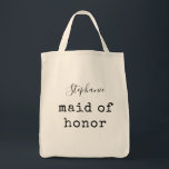 Maid of honor | Enkel Personlig Brudens sida Tygkasse<br><div class="desc">Maid of honor | Enkel Personlig Brudens sida Tote Bag</div>