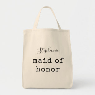 Maid of honor   Enkel Personlig Brudens sida Tygkasse