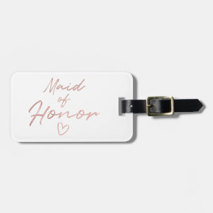 Maid of honor-féfolie Ro-Guld Bagagebricka