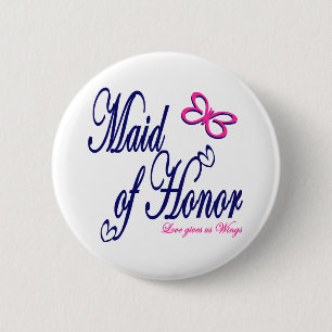 Maid of honor / fjäril knapp