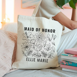 Maid of honor-flaggan för blomman Anpassningsbar i Tygkasse