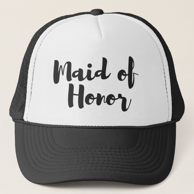 Maid of honor för Bachelorette partyhatt Truckerkeps (Framsida)