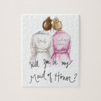 Maid of honor? Förbrylla en Maid för bulle för Pussel