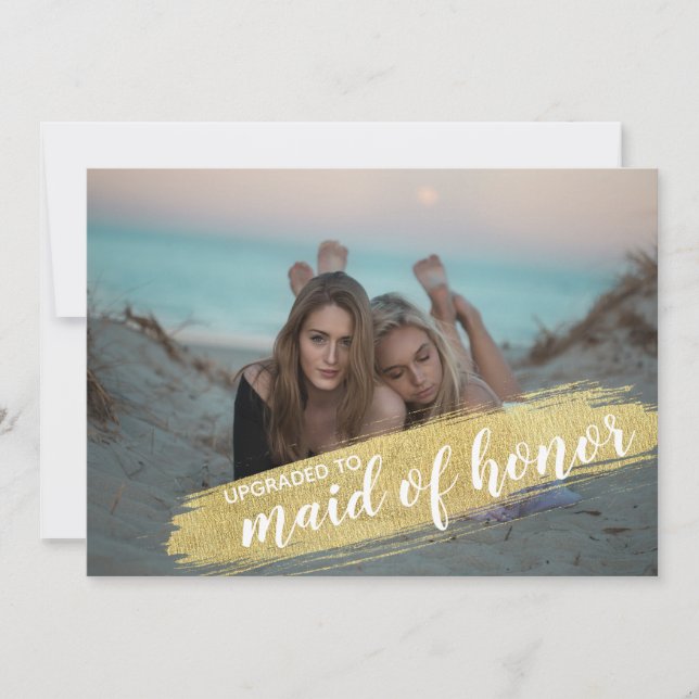 Maid of honor Frieri inbjudan till Guld Penseln (Framsida)