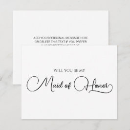 Maid of honor Frieri kort för enkel Elegant