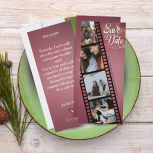 Maid of honor Frieri kort med 4 fotokollage