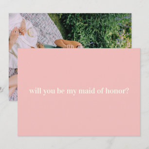 Maid of honor Frieri med Photo on Back Anteckningskort
