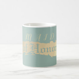 Maid of honor Golden Blue Bröllop Kaffemugg