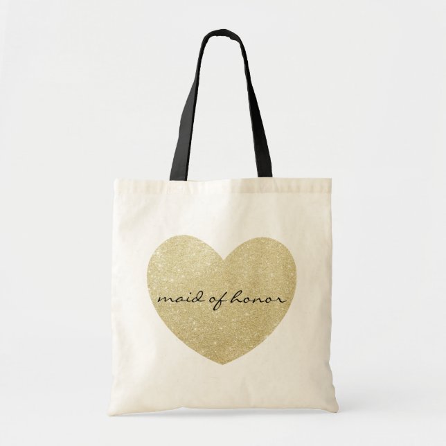 Maid of honor Golden eart Customize Tygkasse (Framsidan)