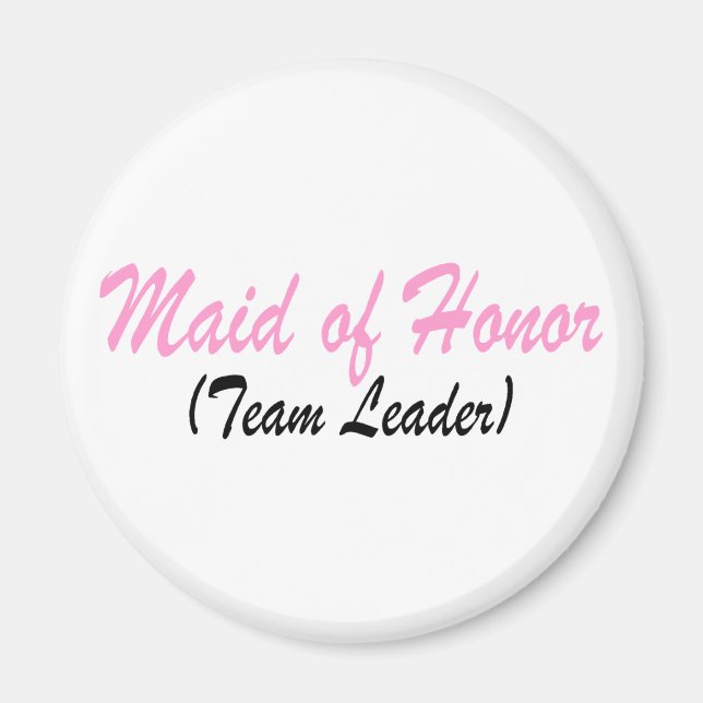 Maid of honor (gruppledare) magnet (Framsidan)