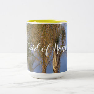 Maid of honor Handflatan Träd Bröllop Mugg