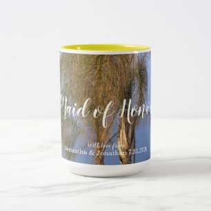 Maid of honor Handflatan Träd Personlig mugg