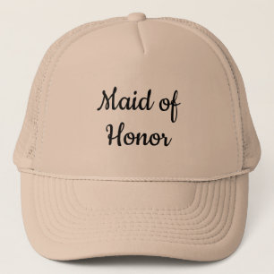 Maid of honor hat keps
