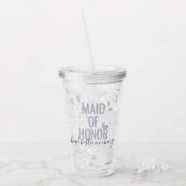 Maid of honor HBIC Bestie in Charge Custom Name Take Away Mugg