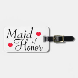 Maid of honor Hearts Bagagebricka