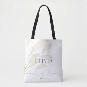 Maid of honor Ivory Pampas Grass Tygkasse
