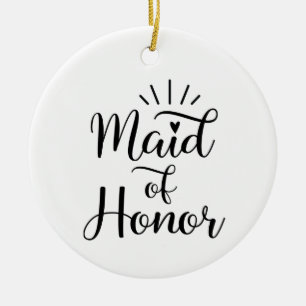 Maid of honor julgransprydnad keramik