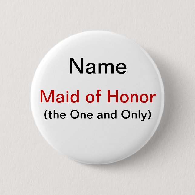 Maid of honor knapp (Framsida)