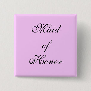 Maid of honor knäppas knapp