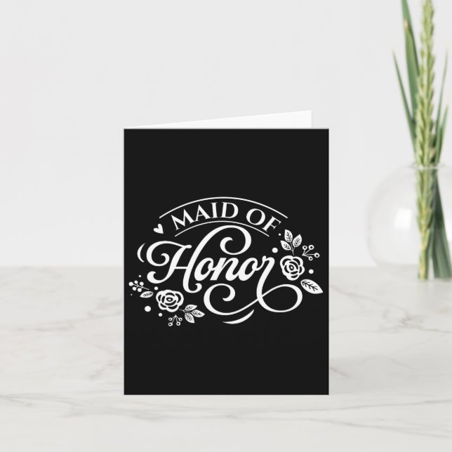 Maid of honor kort (Framsida)
