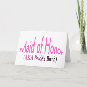 Maid of honor kort